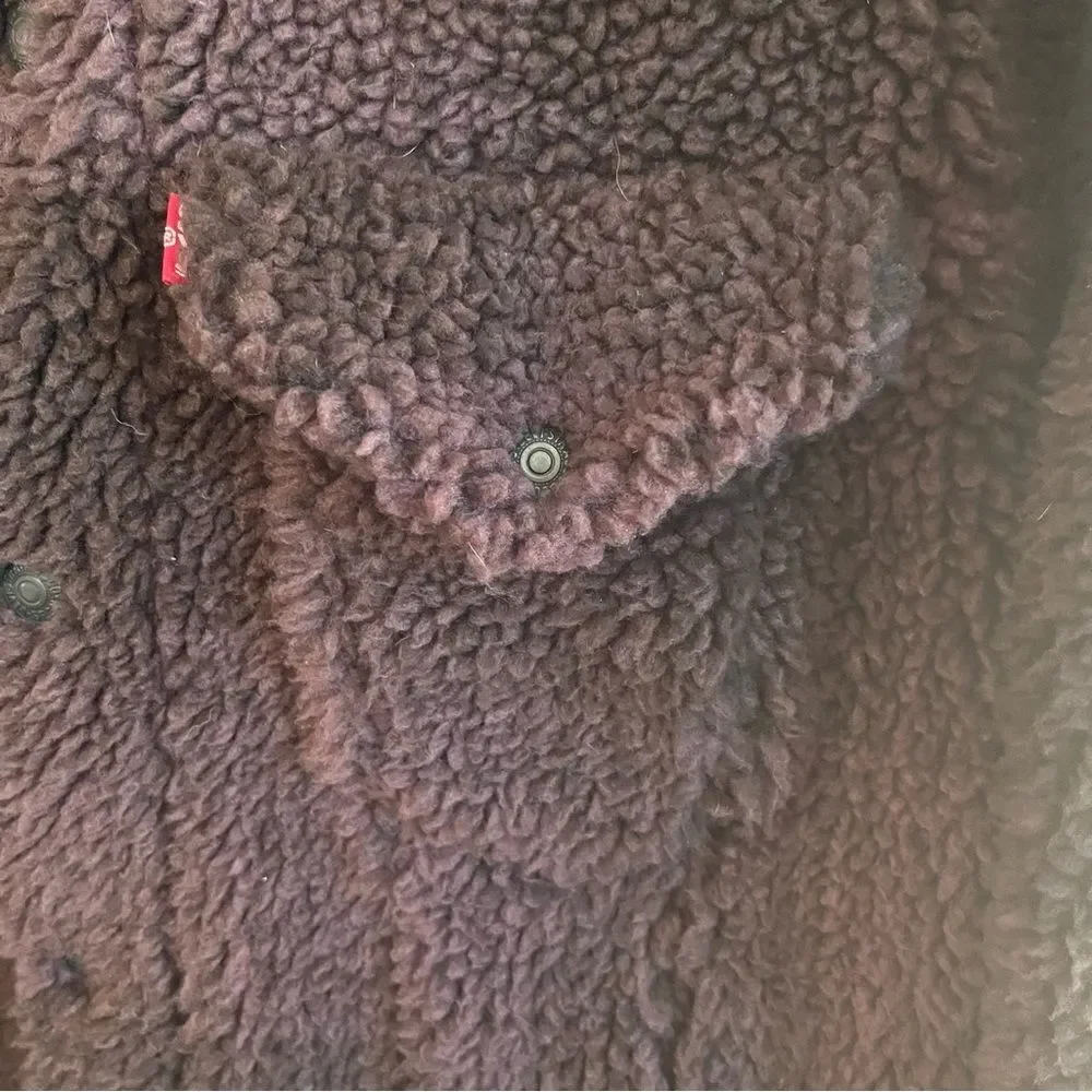 NWT Levi's Men's Plaid Sherpa Jacket - Picture 6 of 7